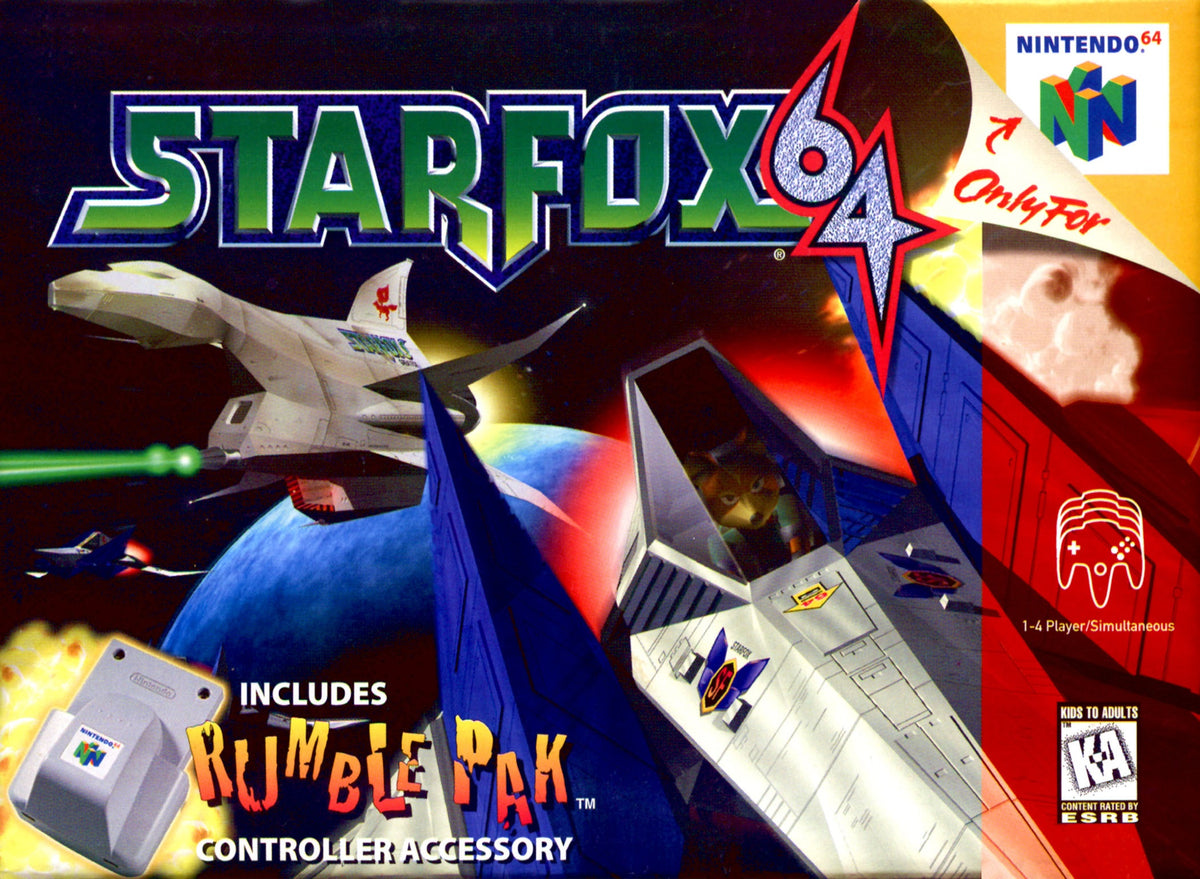 Star Fox 64 - Nintendo 64 LOOSE CART tested and cleaned