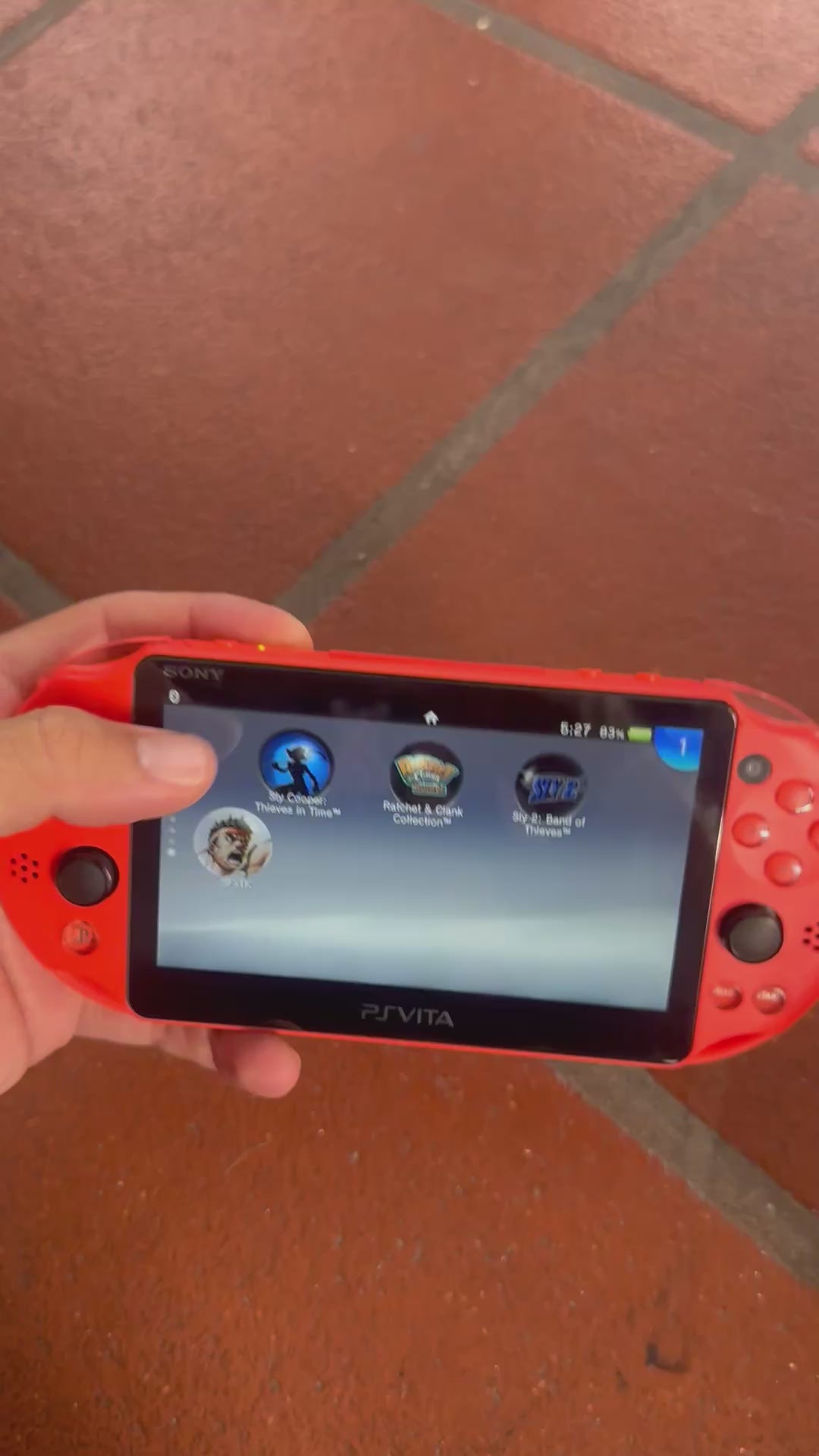 PlayStation Vita Slim – Neon Orange – Modded – Refurbished – With Box (Price Reduced)