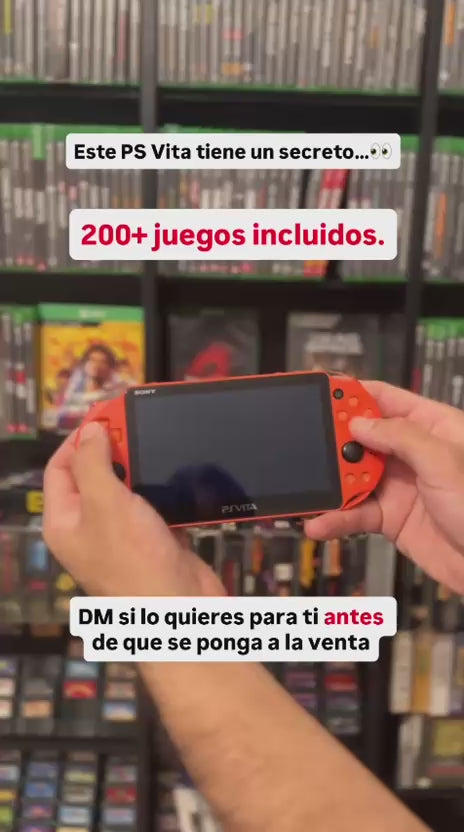 PlayStation Vita Slim – Neon Orange – Modded – Refurbished – With Box (Price Reduced)