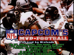 Capcom's MVP Football - Super Nintendo