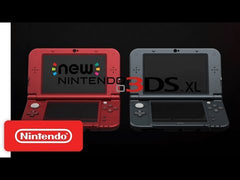 New Nintendo 3DS XL Red + 3 Games + Charger & Stylus