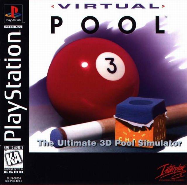 Virtual Pool - Playstation NO MANUAL