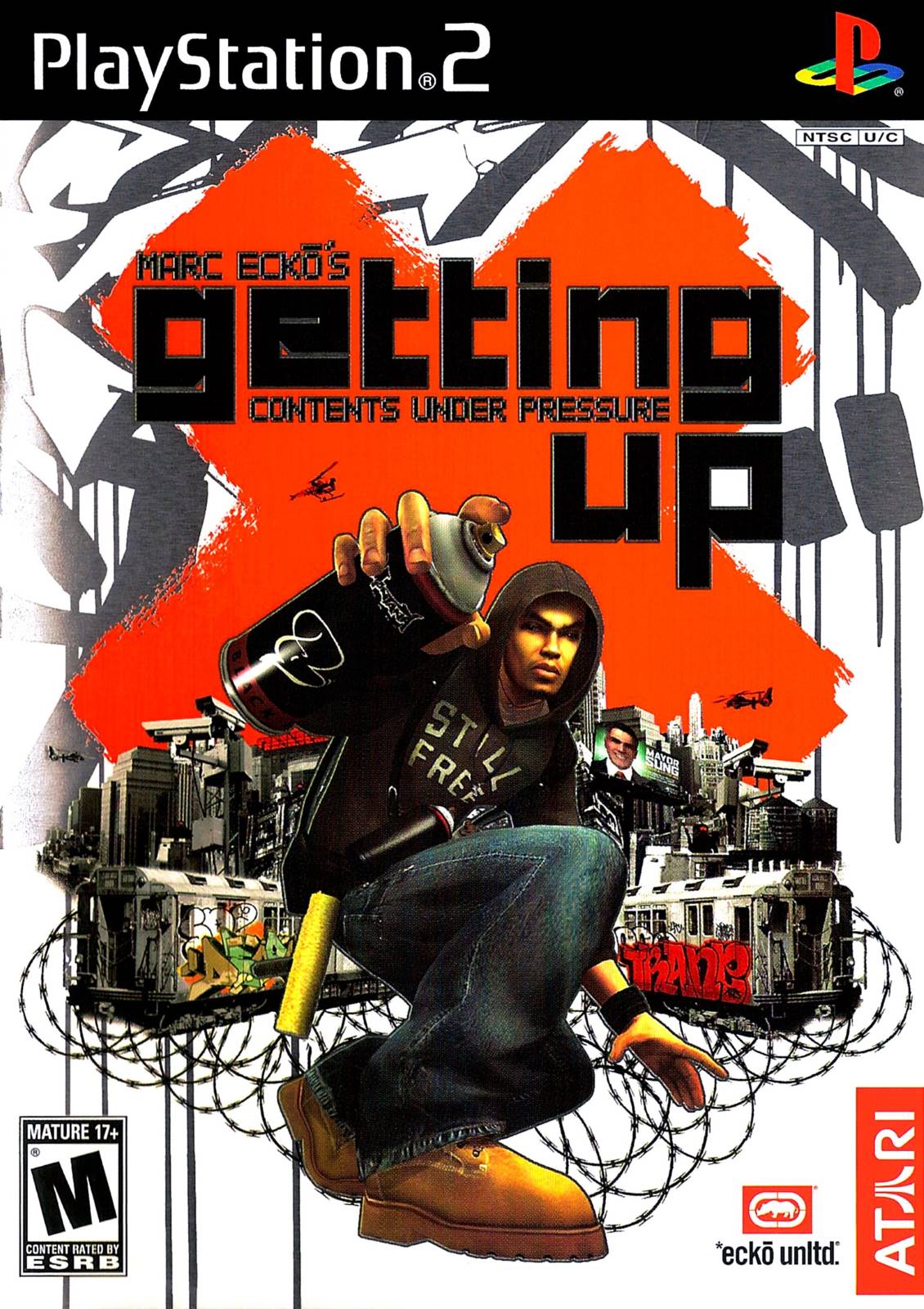 Marc Ecko's Getting Up Contents Under Pressure - Playstation 2 NO MANUAL