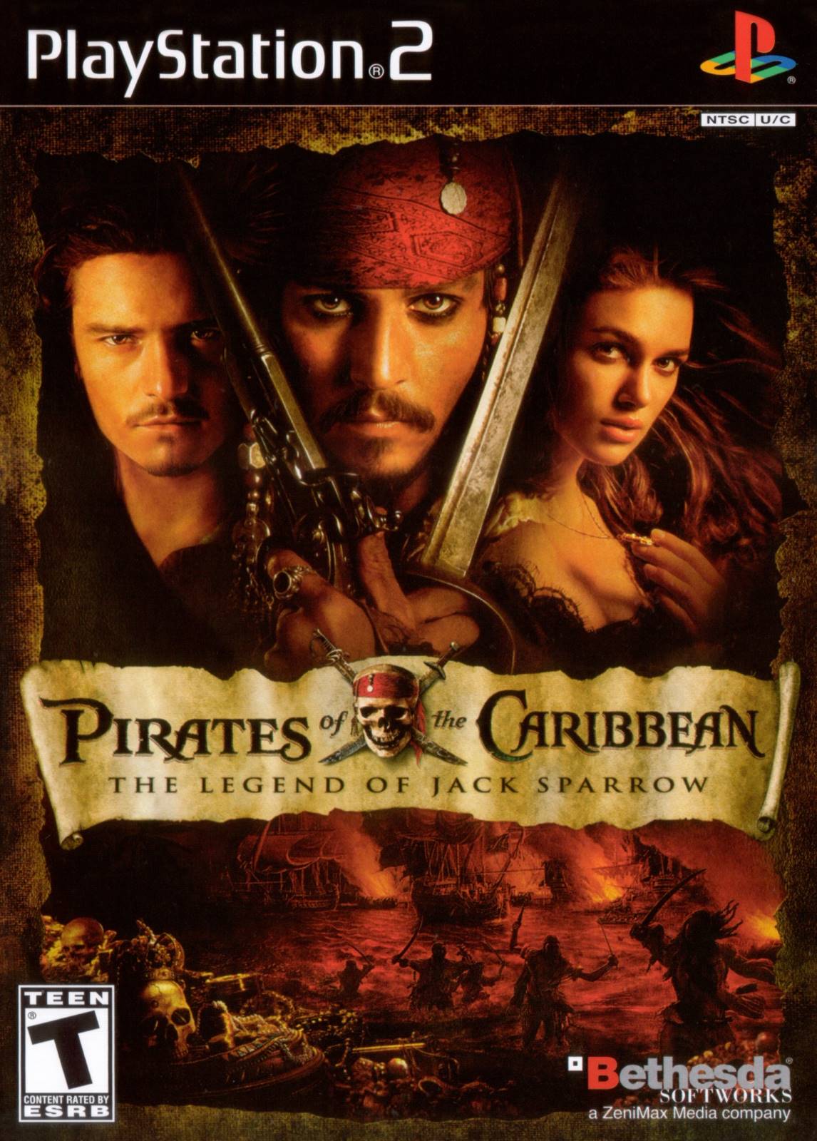 Pirates of the Caribbean: Legend of Jack Sparrow - Playstation 2 LOOSE DISC