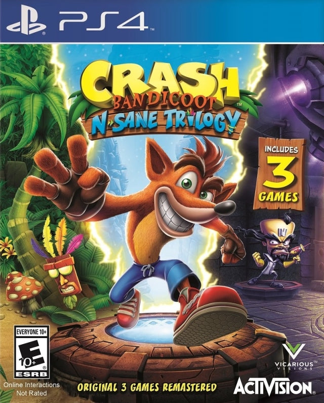 Crash Bandicoot N'Sane Trilogy para Sony PS4 Ps 4 Play 4 Fast Ship