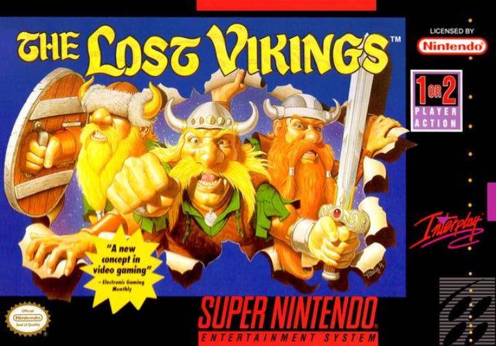 The Lost Vikings - Super Nintendo LOOSE CART Tested and Cleaned