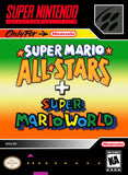 Super Mario All-Stars + Super Mario World - Super Nintendo Loose Cart Cleaned Tested
