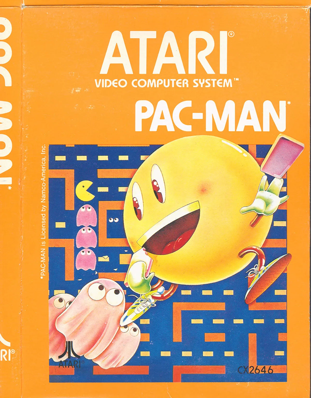 Pac-Man - Atari 2600 BOX and Game