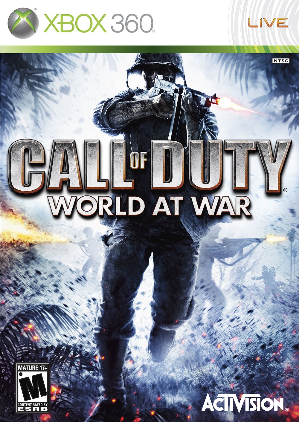 Call of Duty: World at War - (Xbox 360, 2008) con manual Fast Ship COD Waw