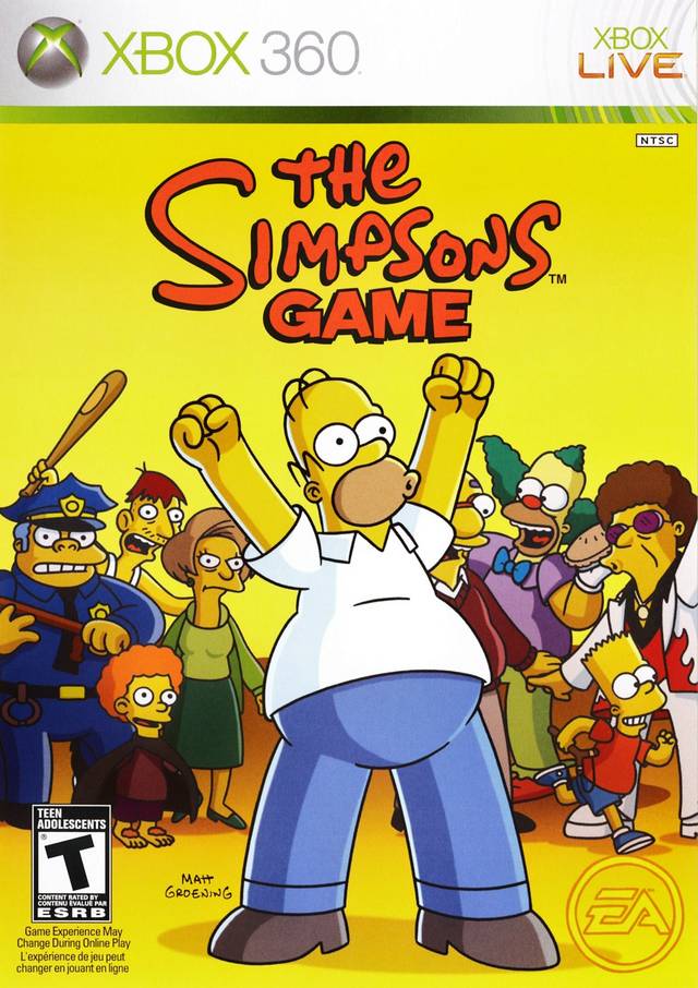 The Simpsons Game - Xbox 360 LOOSE DISC