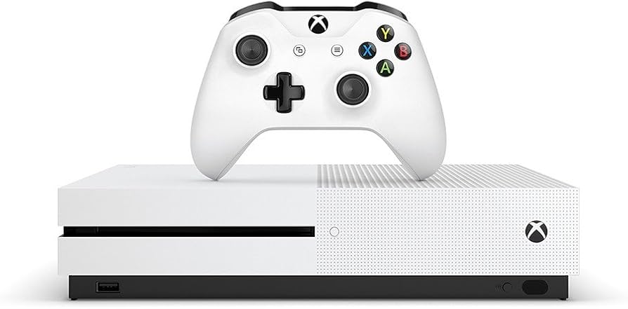 Xbox One S 500GB White Console Bundle 2TB HDD Controller HDMI 3 Free Games