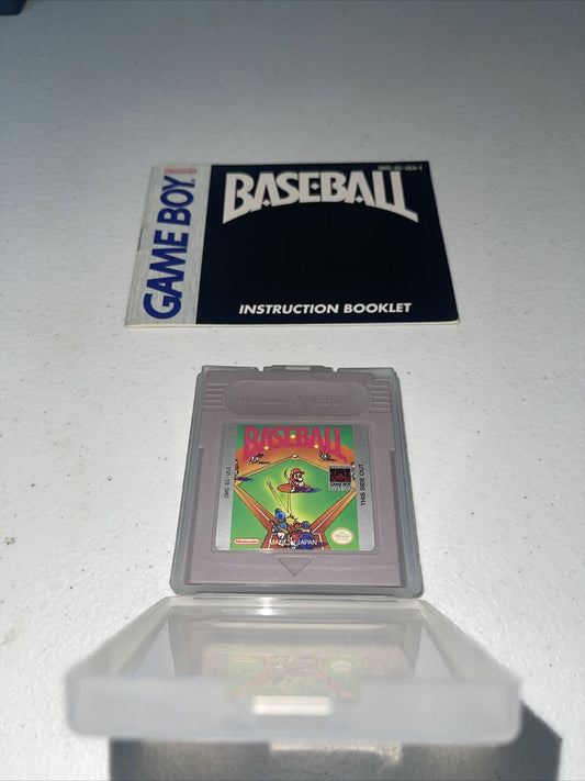 Baseball (Nintendo Game Boy, 1989) Cart and Manual