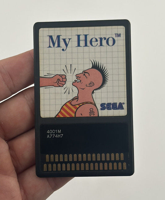My Hero (Sega Master, 1986) Game Card Fast Ship