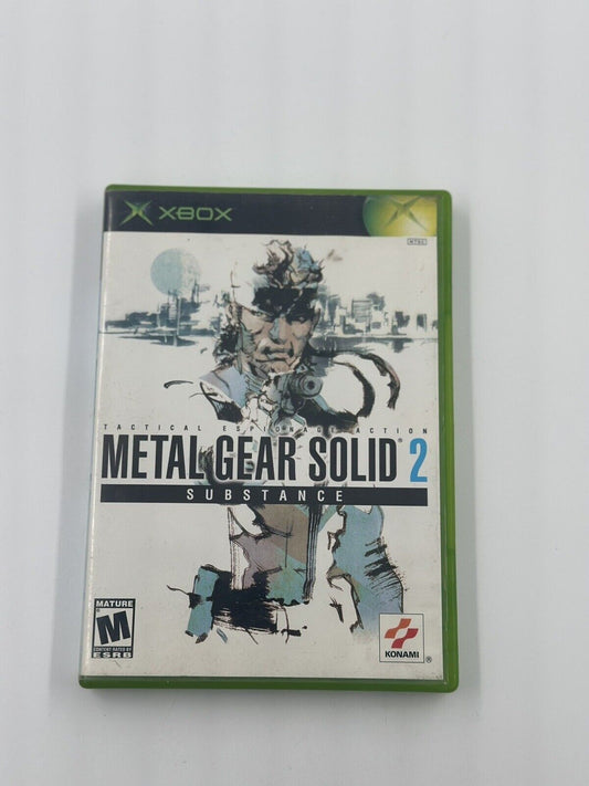 Metal Gear Solid 2: Substance (Microsoft Xbox, 2002) No Manual Fast Ship Mgs