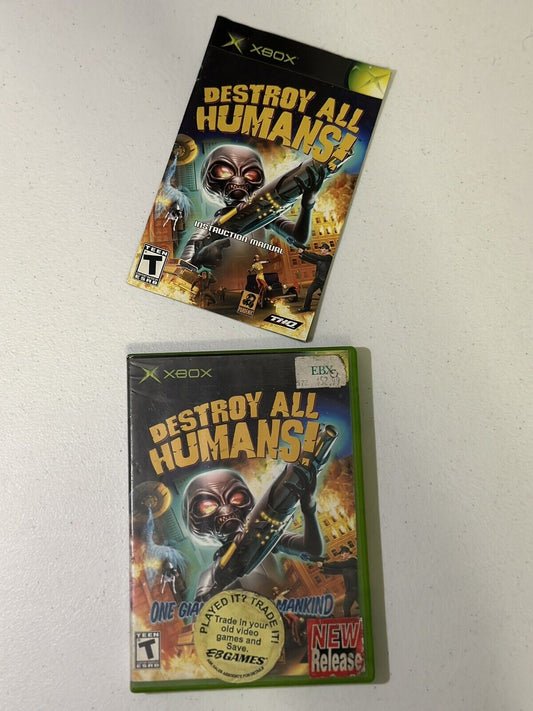 Destroy All Humans (Microsoft Xbox, 2005) same day ship US and PR