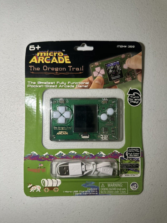 New Micro Arcade OREGON TRAIL Smallest Fully Functional Pocket Sized Arcade Game