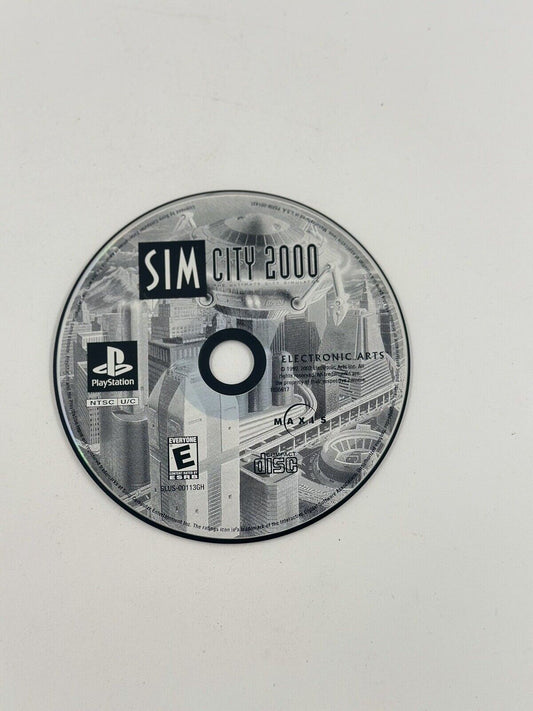 SimCity 2000 (Sony PlayStation 1, 1996) ps1 ps 1 play 1 disc only fast ship sim