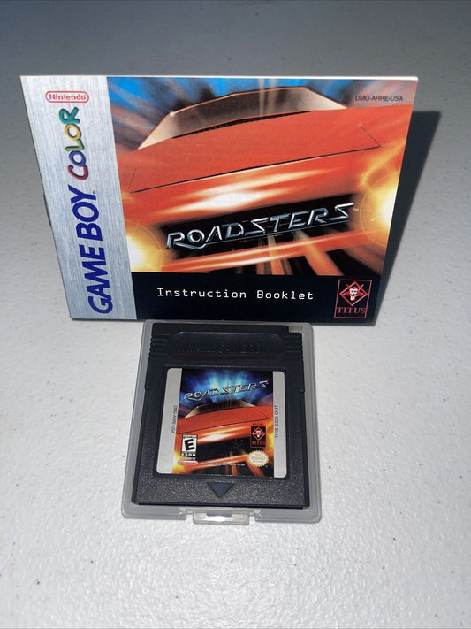 Roadsters (Nintendo Game Boy Color, 2000) Cart and Manual